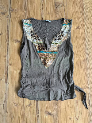 Y2k Back Off Top with glitter  1