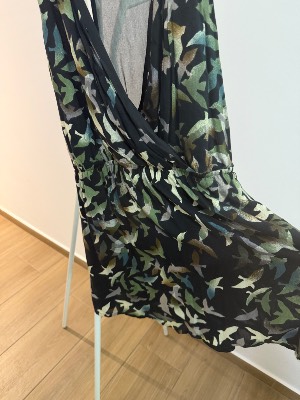 Attrattivo mini dress with leafy print 2