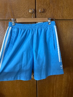 Blue adidas shorts size small  2