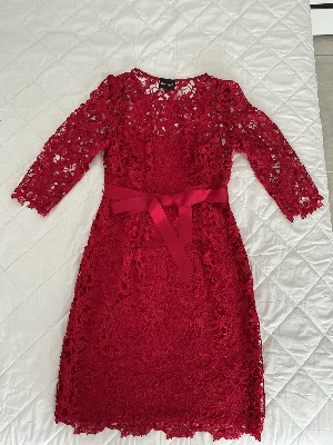 Red Lace Dress by Phase Eight, size 12