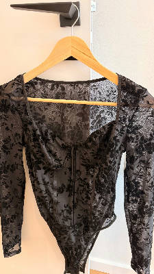 sheer floral bodysuit 1