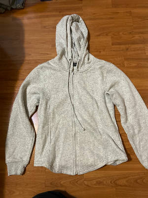 Grey zip hoodie  1
