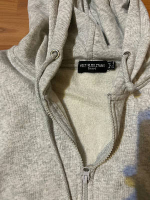 Grey zip hoodie  2