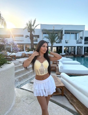 Yellow crop top 2