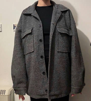 Oversized jacket, Collusion in grey 1